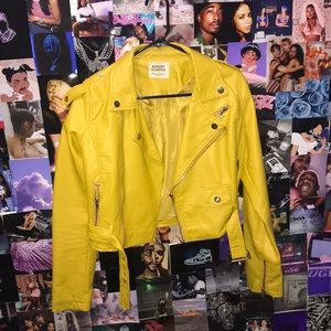 Yellow Leather Jacket
